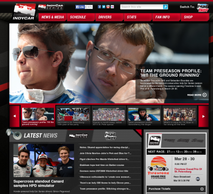 Online Source Auto Racing Nascar on Sports  Motorsports  Auto Racing  Organizations   Indy Racing Online