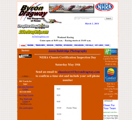 Illinois Auto Racing on Sports  Motorsports  Auto Racing  Drag Racing   Byron Dragway  This 1