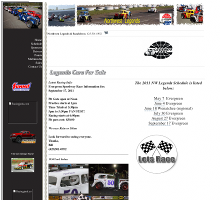 Living Legends Auto Racing on Auto Racing  Legend Cars   Northwest Legends Touring Series  Racing