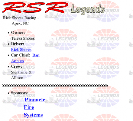 North Carolina Auto Racing on Legend Cars   Rsr Legends  Rick Shores Racing In Apex  North Carolina