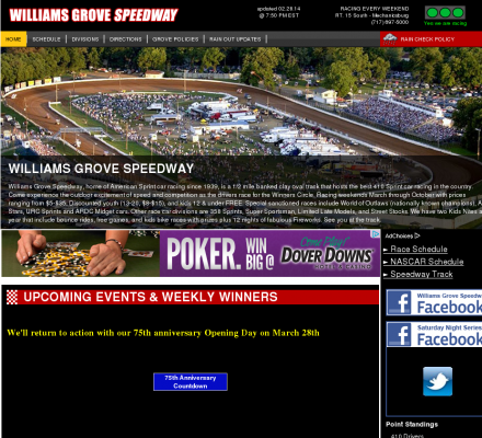 Auto Racing Links Race Tracks on Description   Sports  Motorsports  Auto Racing  Tracks   Williams