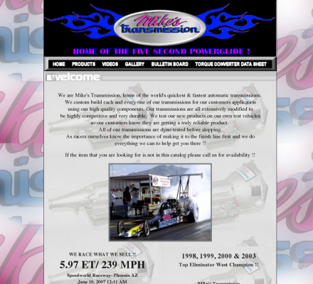 Racing Auto Transmssions Companys on Auto Racing   Mike S Transmissions  Quick And Fast Racing Automatics